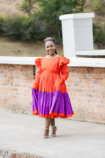 Flair Ruffle Sleeve Dress