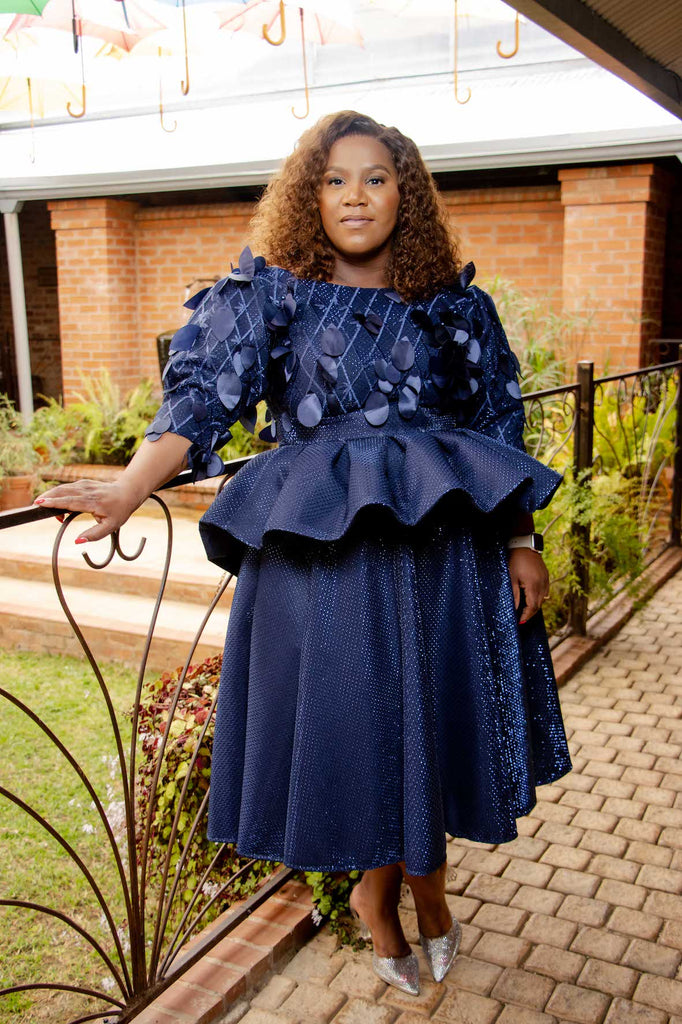 Navy Scuba Dress QhawekaziStyles Navy Scuba Dress QhawekaziStyles