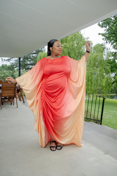 Orange Ombre Kaftan