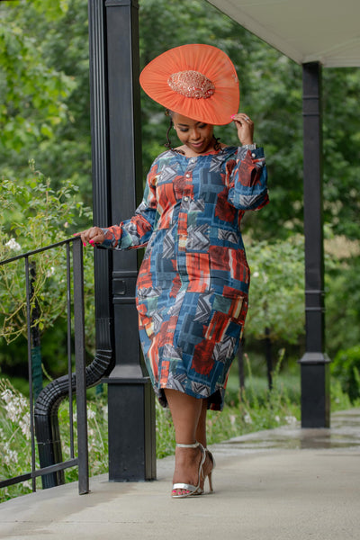 Orange Circular Lace Hat