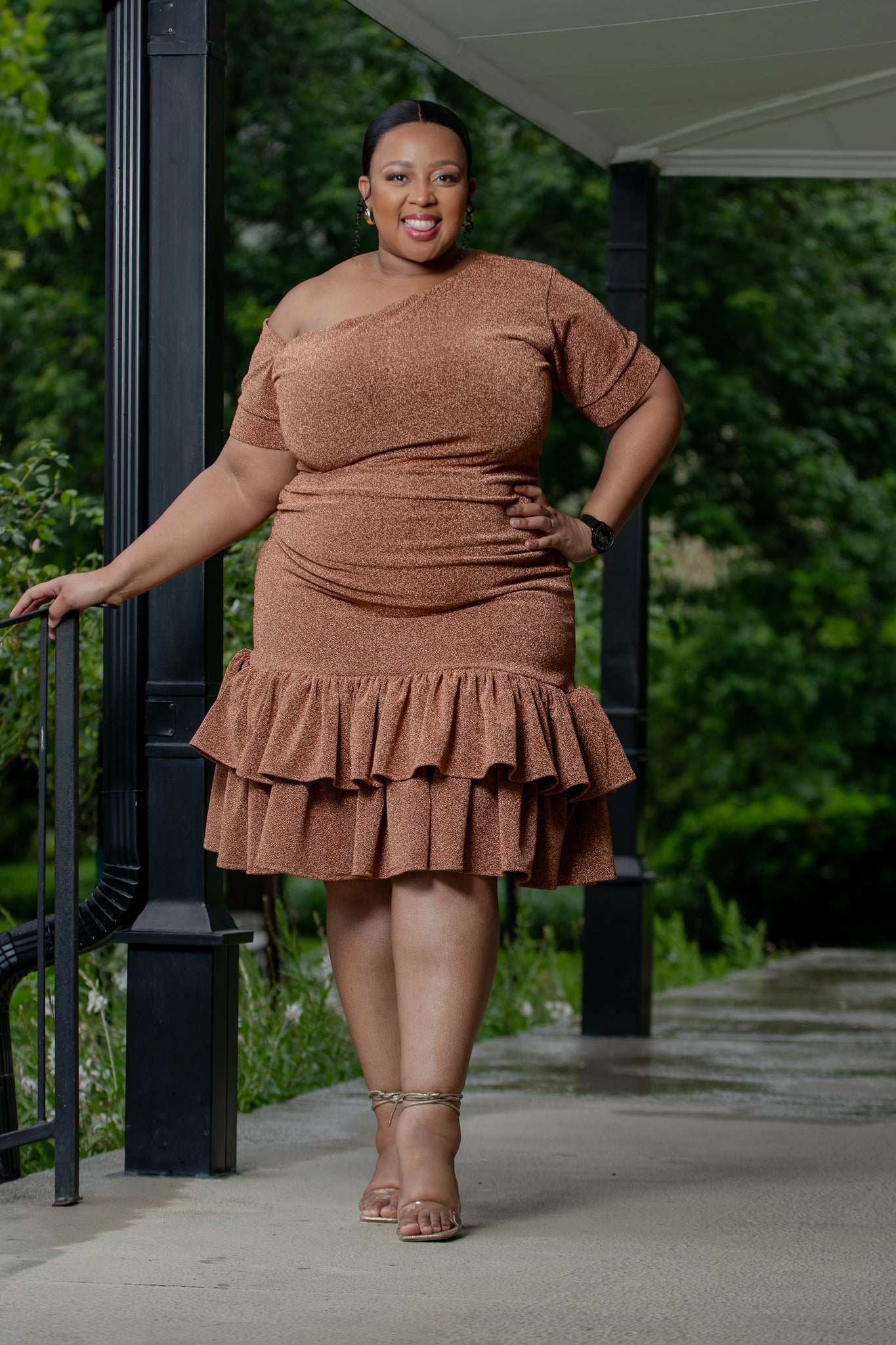 Two Layer Caramel Dress
