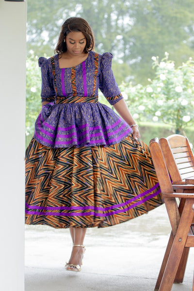 Ethnic Purple Dress & Phinifa