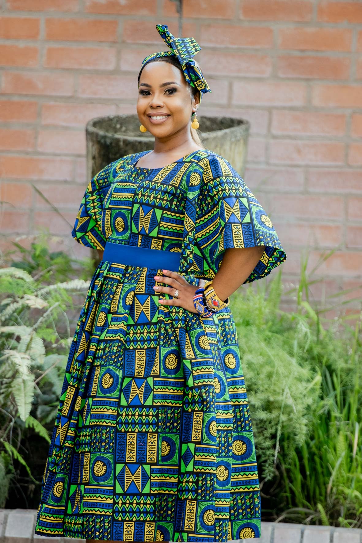 African Print Flare Midi QhawekaziStyles African Print Flare Midi QhawekaziStyles