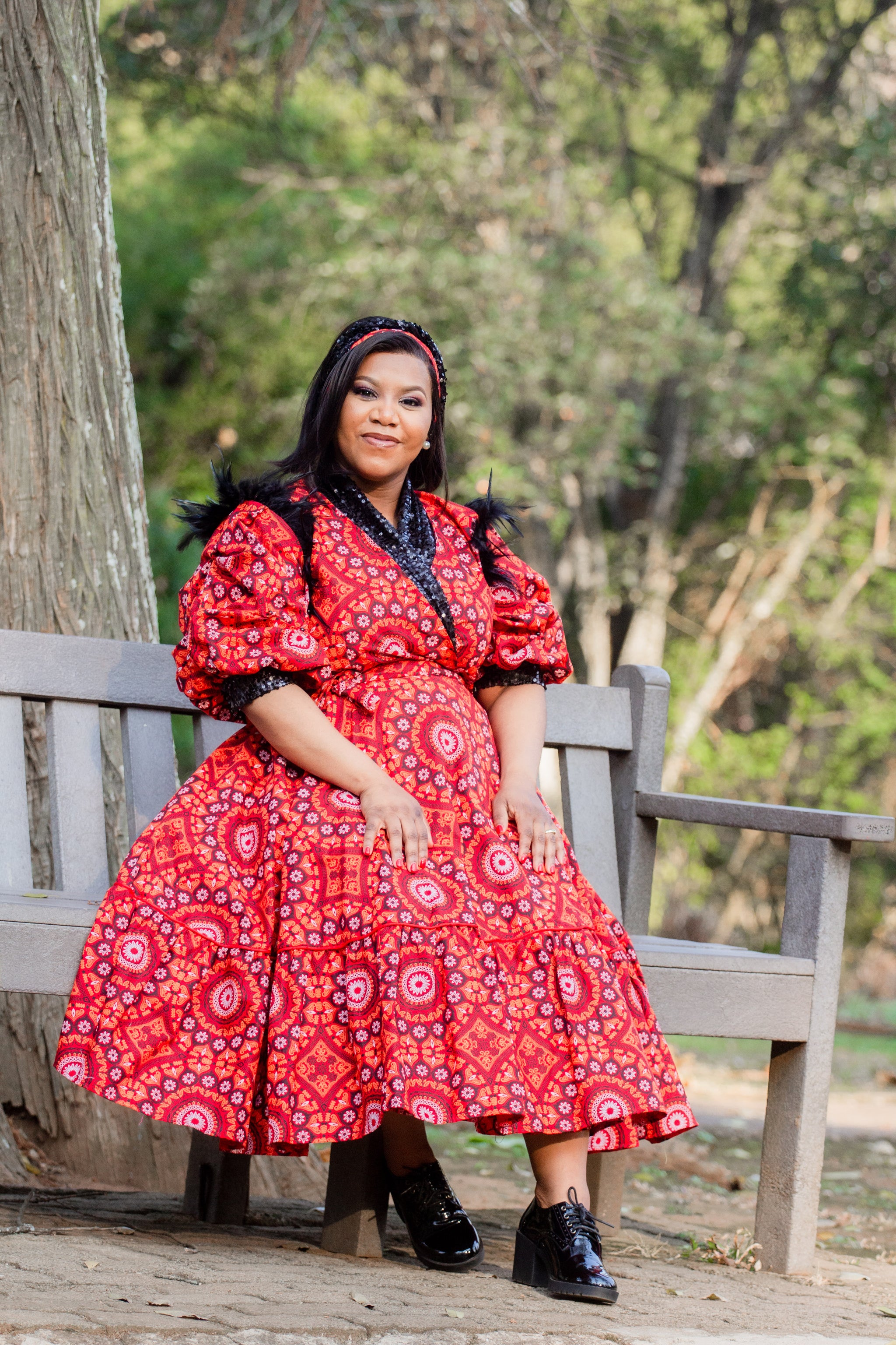 Bonisile Shweshwe Pinafore – QhawekaziStyles