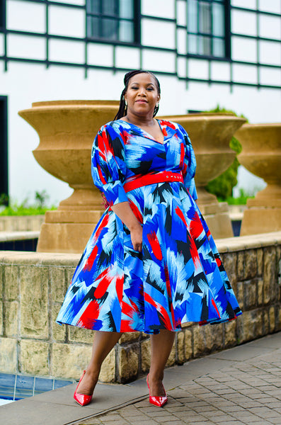 Colleen African Print Dress